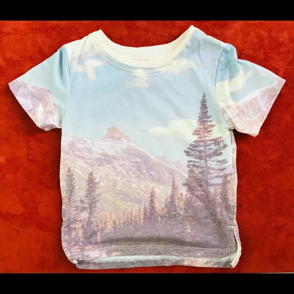 ART CLASS Cute NWOT Scenic Print TEE Size 12M
